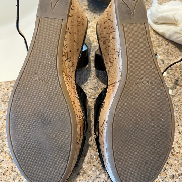 Prada Glossy Black Women's Sandals - Picture 5 of 6